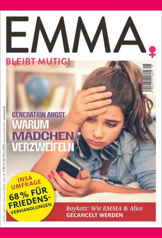 Die aktuelle September/Oktober-EMMA gibt es als Print-Heft oder als eMagazin im www.emma.de/shop