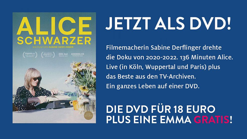 Die DVD gibt es auch im www.emma.de/shop
